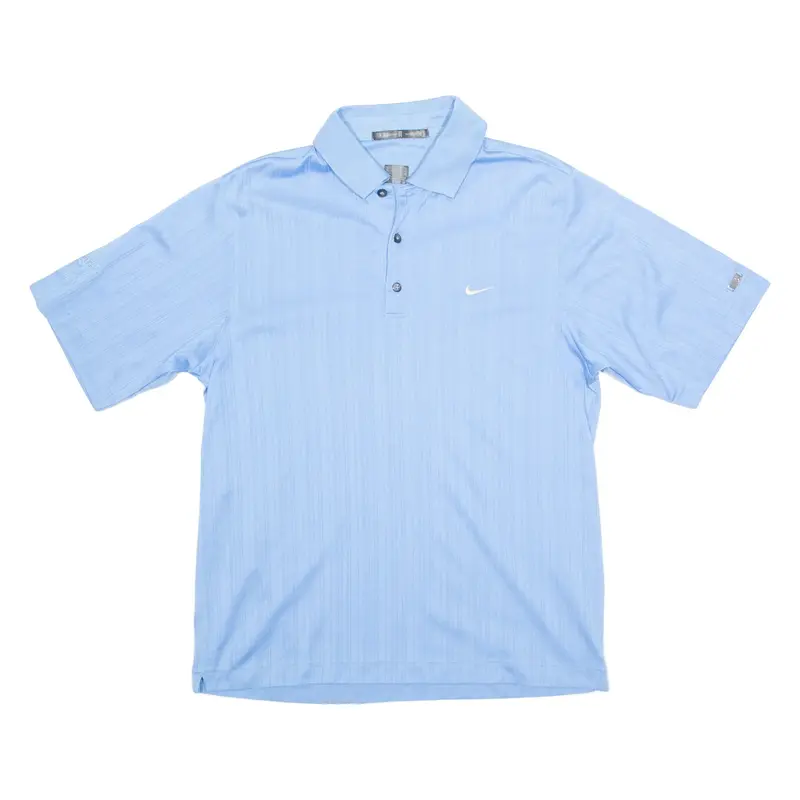 NIKE TIGER WOODS GOLF Mens Polo Shirt Blue S