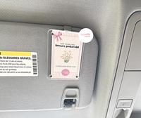 Custom Car Photo Clip for Instant Polaroid – Sun Visor Picture Holder for DIY Memories, Add Your Own Instant Photo, Gift fo...