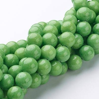 Natural Mashan Jade Round Beads Strands