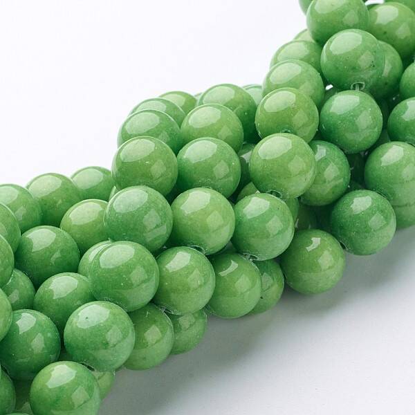 Natural Mashan Jade Round Beads Strands