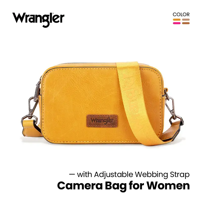 Wrangler [Live] Mini Durable and Cute Crossbody Shoulder Bags with Adjustable Webbing Strap -  Camera Bag for Women