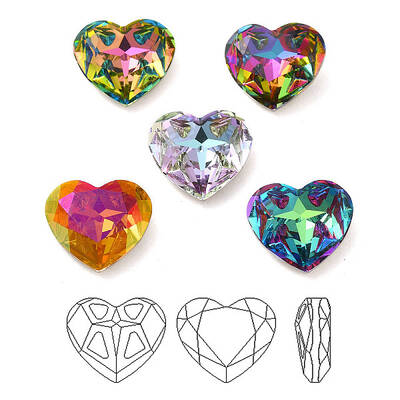 K9 Glass Rhinestone Cabochons