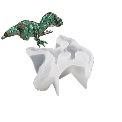 DIY Silicone 3D Dinosaur Figurine Molds