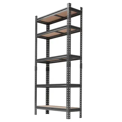 Garvee Heavy Duty 5-Tier Adjustable Metal Storage Shelf - Boltless Industrial Utility Rack for Garage, Pantry, Kitchen, Wareh...