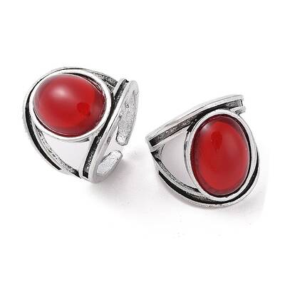 Oval Resin Finger Ring