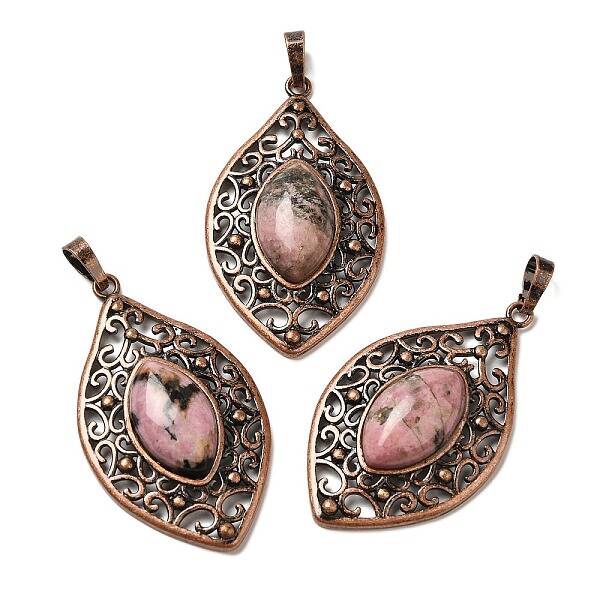 Natural Rhodonite Pendants