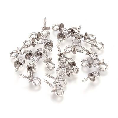 201 Stainless Steel Peg Bails Pendants