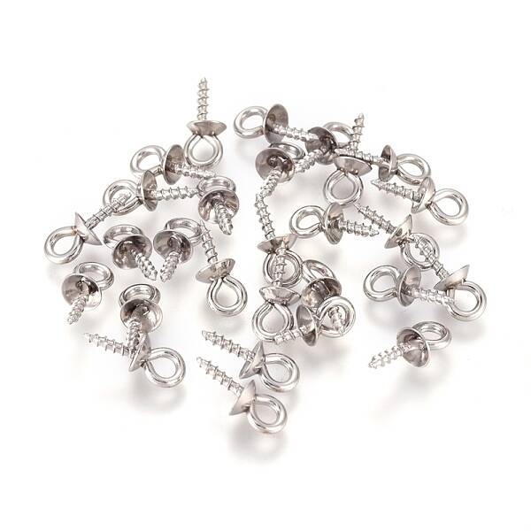 201 Stainless Steel Peg Bails Pendants