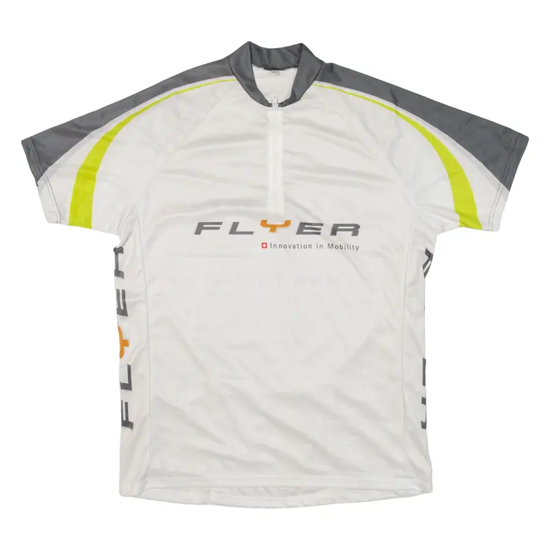CUORE Cycling Mens Jersey White 1/4 Zip XL