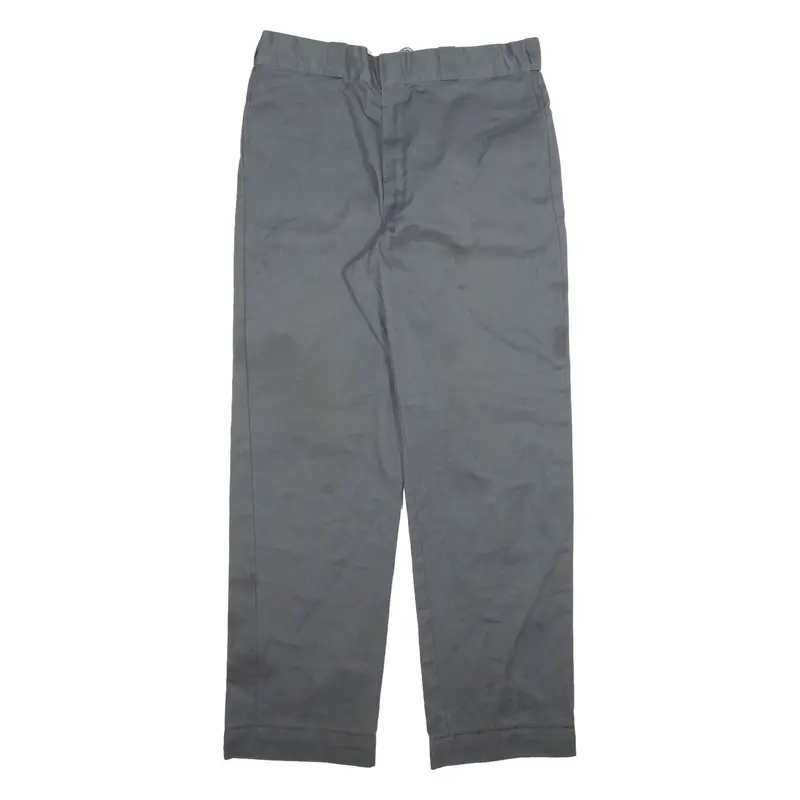 DICKIES 874 Workwear Mens Trousers Grey Regular Straight W34 L32