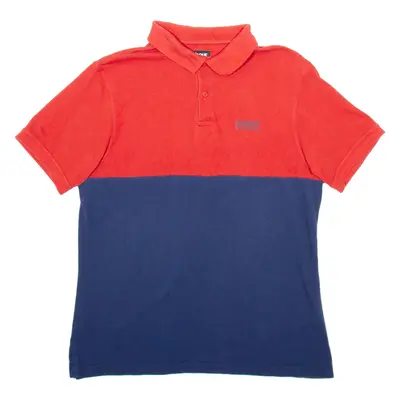 BARBOUR Mens Polo Shirt Blue L