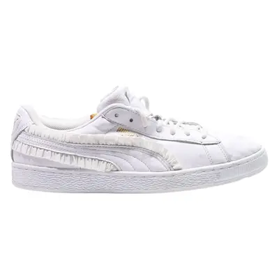 PUMA Basket Sneaker Trainers White Leather Womens UK 8