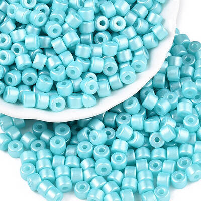 Baking Paint Pearlized Glass Seed Beads