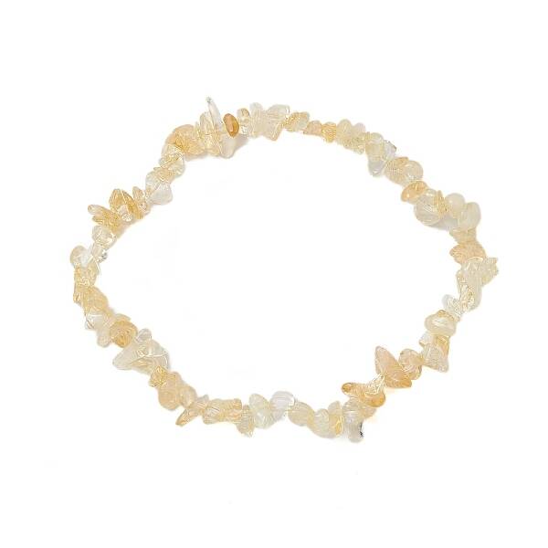 Natural Citrine Chip Beaded Bracelets