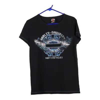 Sauk City, Wisconsin Harley Davidson T-Shirt - XL Black Cotton Blend