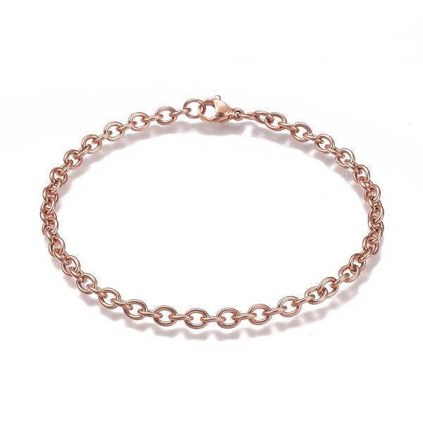 304 Stainless Steel Cable Chain Bracelets