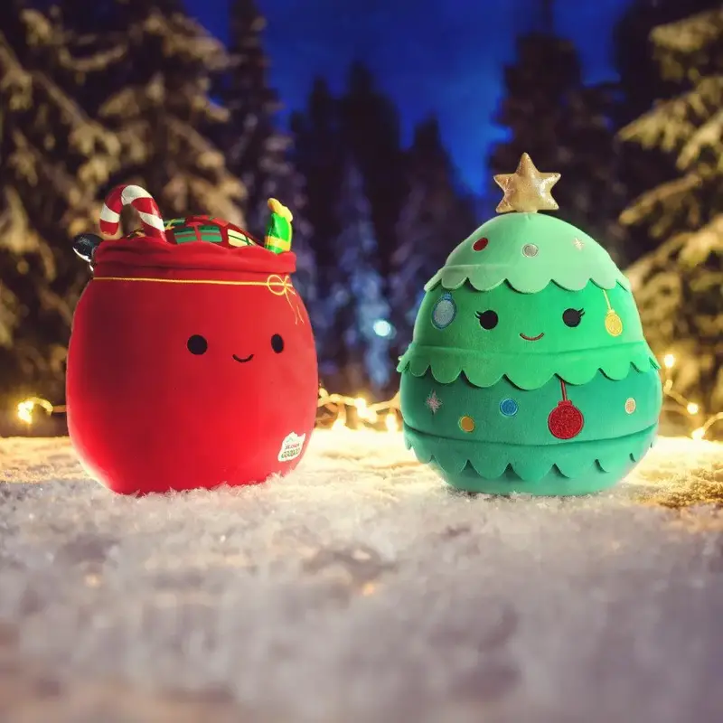 Squishmallows Select Series Plush Toys, 7 Bundle Options, Zombie Vegetable, Valentine's Day, Christmas Tree and Gift Sack, Su...