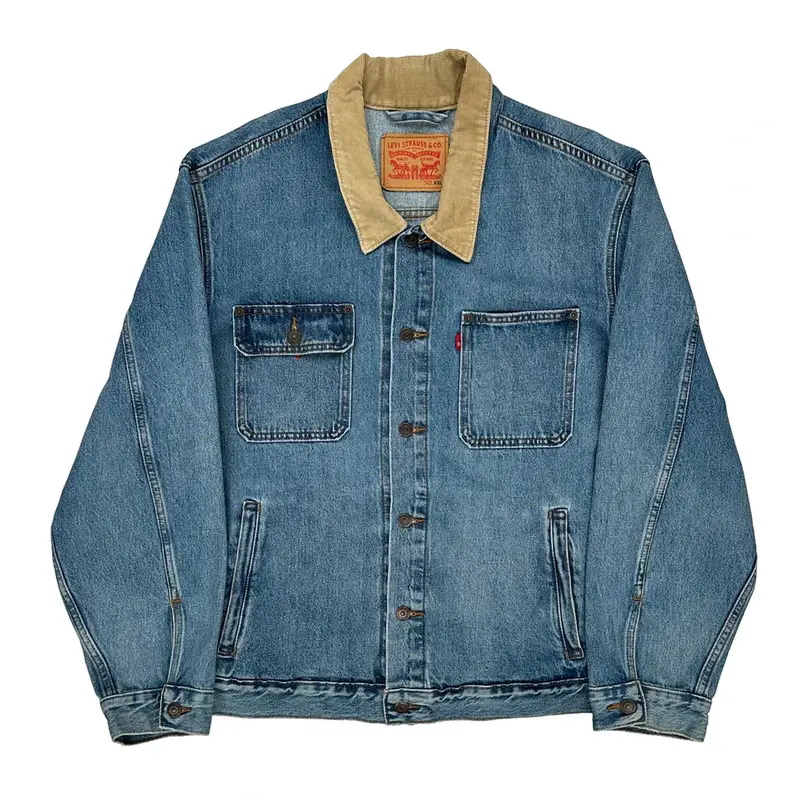 Levis Denim Jacket - 2XL Blue Cotton