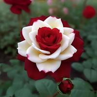 20pcs Rare Twin Red White Rose Flower Seeds for Planting - Captivating Garden Blooms Non GMO Heirloom Garden - Planting Instr...