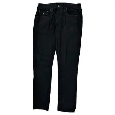 True Religion Skinny Fit Jeans - 34W UK 14 Black Denim