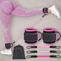 Ankle Resistance Bands with Cuffs, 1 Set Ankle Bands for Working Out, Ankle Resistance Band for Leg, Booty Workout Equipment ...