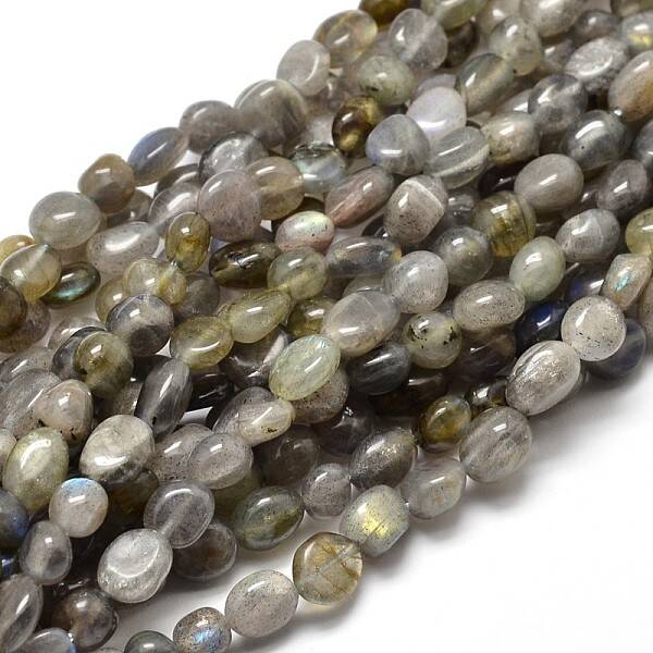 Natural Labradorite Nuggets Beads Strands