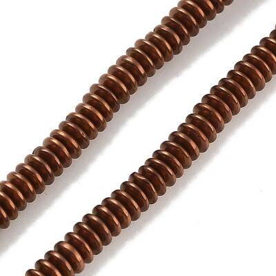 Electroplated Synthetic Non-magnetic Hematite Beads Strands