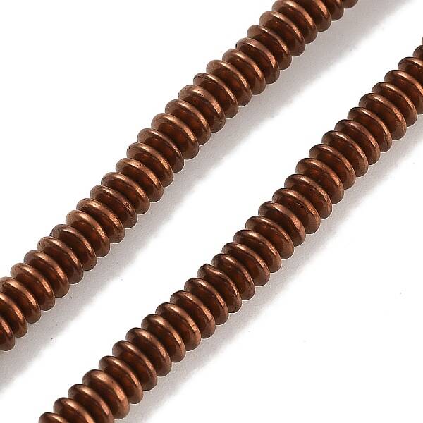 Electroplated Synthetic Non-magnetic Hematite Beads Strands