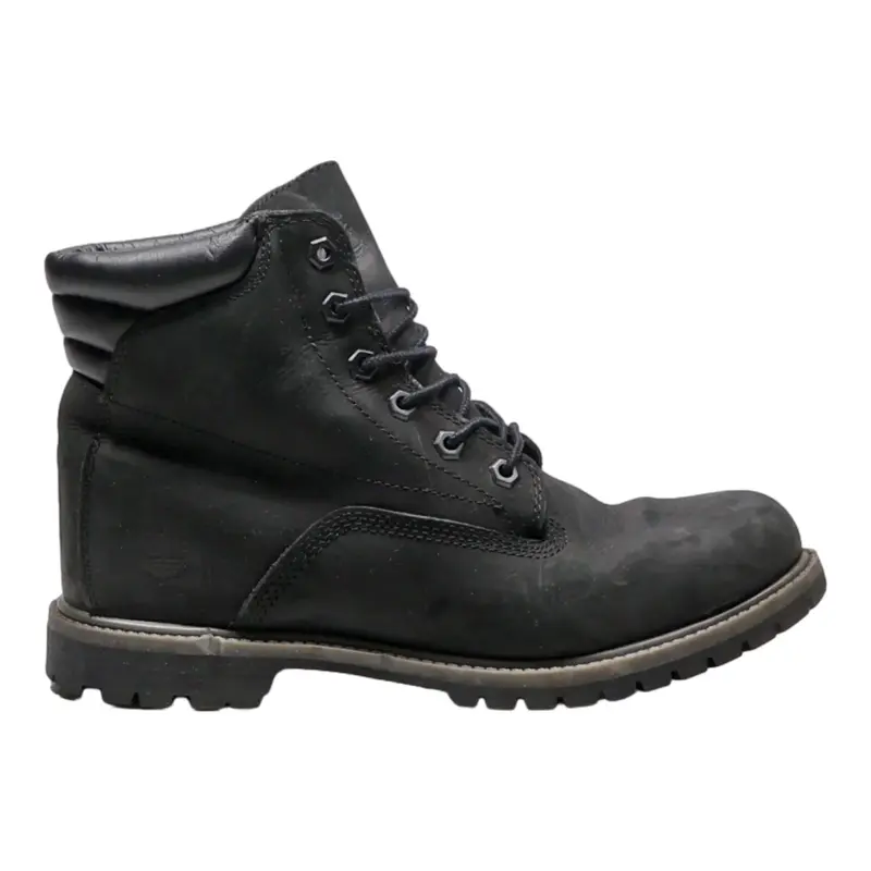 TIMBERLAND Waterville 6IN Basic Lace-Up Boots Black Leather Womens UK 8