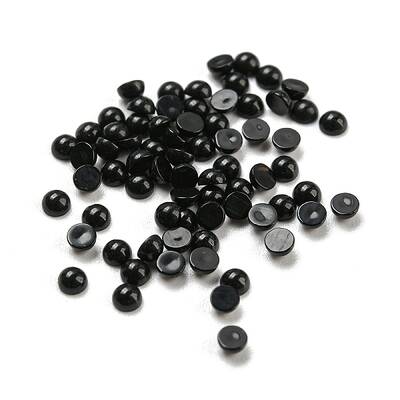 Natural Black Onyx(Dyed & Heated) Cabochons
