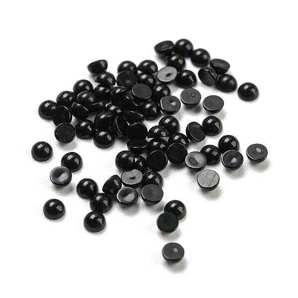 Natural Black Onyx(Dyed & Heated) Cabochons