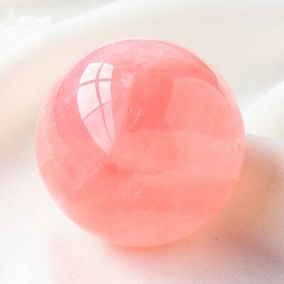 Natural Rose Quartz Crystal Ball