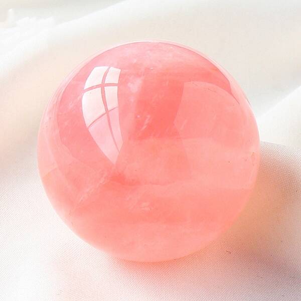 Natural Rose Quartz Crystal Ball