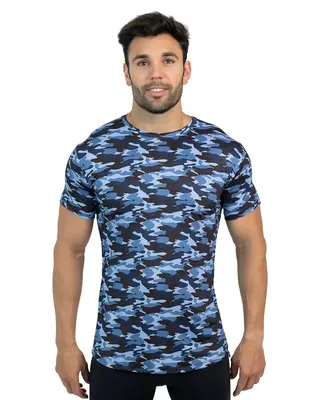 Blue Camo T-shirt | Size: 2XL | Color: Blue Camo