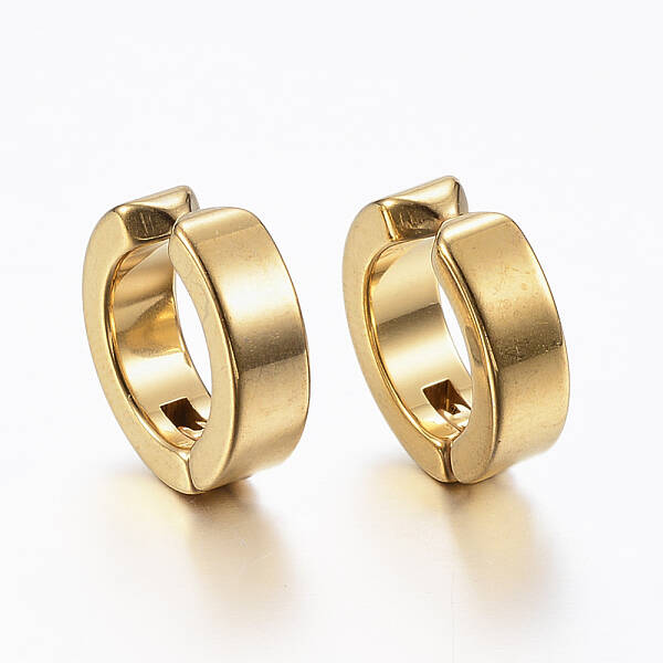 Ion Plating(IP) 304 Stainless Steel Clip-on Earrings