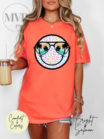 Summer Beach Cheetah Smile Comfort Color TshirSu