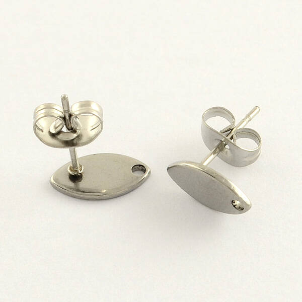 Non-Tarnish 304 Stainless Steel Stud Earring Findings