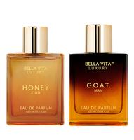 Buzzin & Bussin by Bella Vita Luxury | 2x100ml Perfumes | Honey Oud & G.O.A.T. Man | Perfume for Men & Women | Long Lasting F...