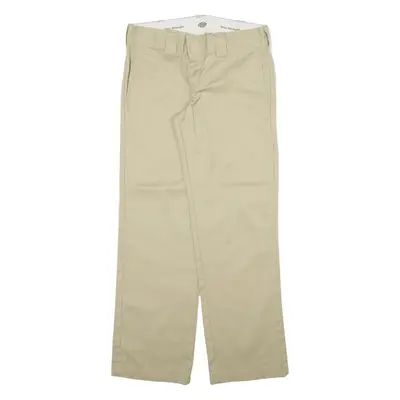 DICKIES Mens Trousers Beige Slim Straight W29 L30