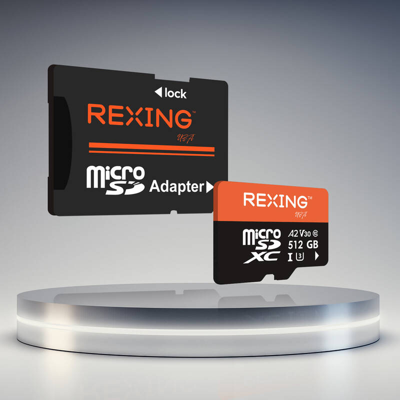 REXING microSDXC UHS-3 4K Full HD Video High Speed Transfer Monitoring SD Card with Adapter for Dash Cams, Surveillance Syste...
