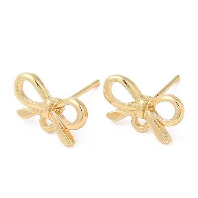 Bowknot Alloy Stud Earring Findings