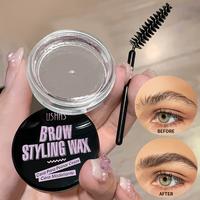 USHAS Clear Eyebrow Styling Wax – Long-Lasting Waterproof Brow Gel for Women | Daily Flawless Look Makeup Cosmetic Transpar...