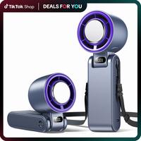 Portable Handheld Turbo Fan, 100 Gear Wind,3000mAh Battery Operated, Up to 8 Working Hours, 3 IN 1 Hand Fan Rechargeable with...