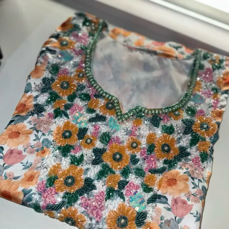 Dubai Mukhawara hand embroidery ready to wear