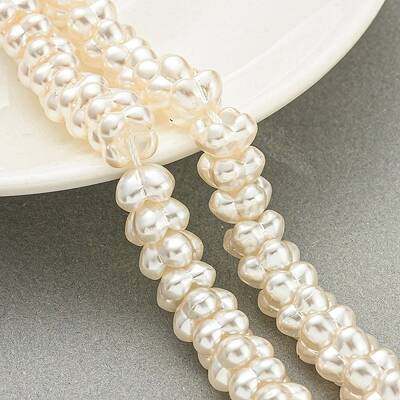 Transparent Spray Painted Glass Beads Strands