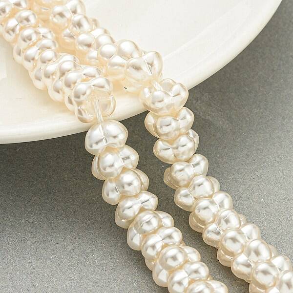 Transparent Spray Painted Glass Beads Strands
