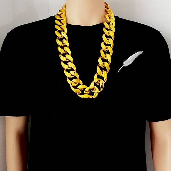 Unisex Thick CCB Plastic Cuban Link Chains Necklaces