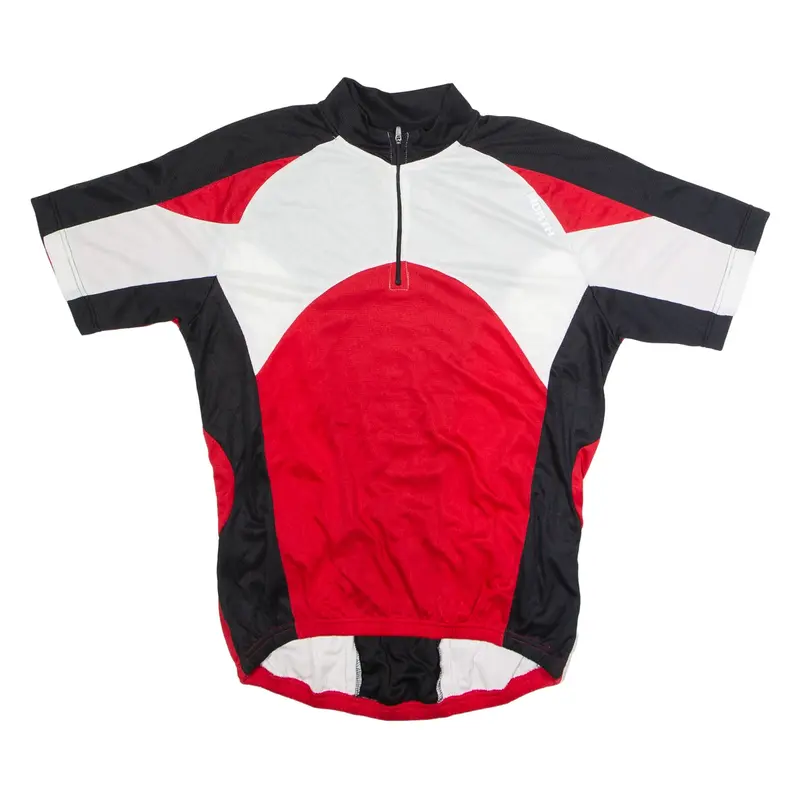 CRANE SPORTS Cycling Mens Jersey Red 1/4 Zip M