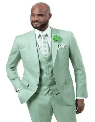 Mens Sage Green Suit
