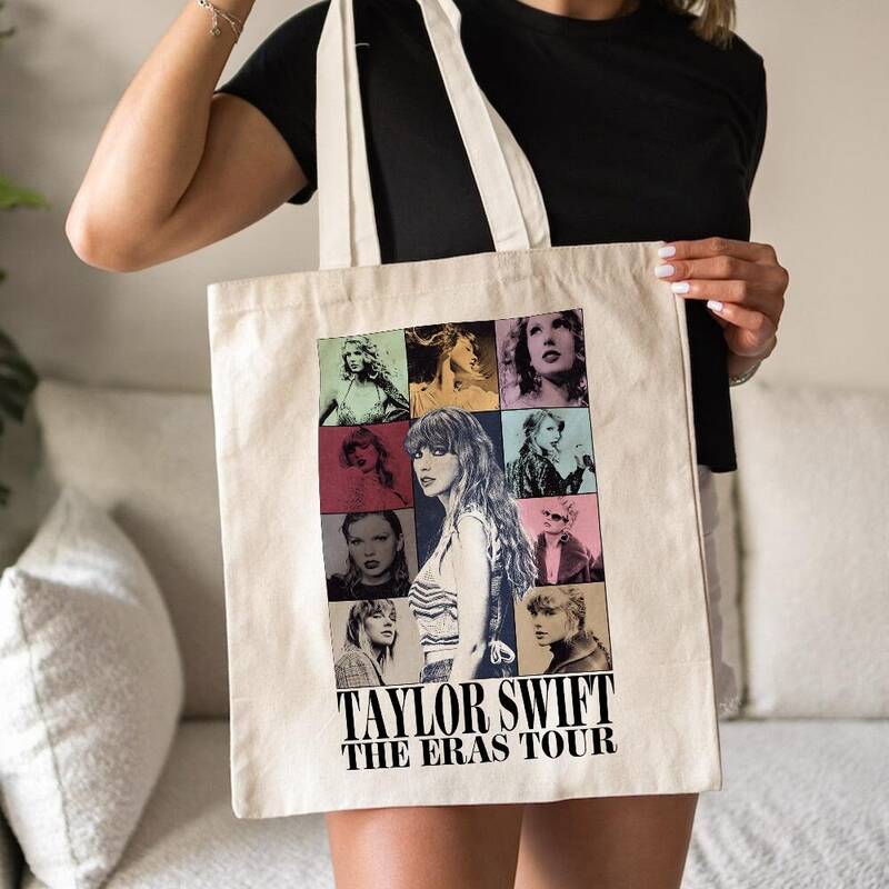 Taylor Swift The Eras Tour Music Tote Bag